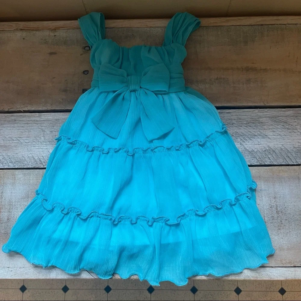 Koala Kids Blue Tiered Sundress​